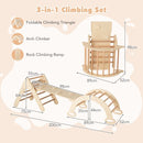 Wooden Climbing Set with Six Foam Play Blocks – product view