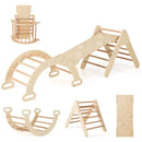 Wooden Climbing Set with Six Foam Play Blocks – product view