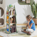 4 Tier Tree Shape Revolving Bookcase, Freestanding 360° Display Rack Storage Organizer product image 2