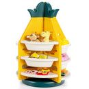 Kids Toy Storage Organiser, 3-Tier 360° Rotating Toy Shelf w/ 8 Bins & 4 Shelves product image 1