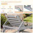 Grey Kids Rocking Chair with Adjustable Backrest & Washable Cushion for 6+ Months