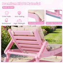 Pink Kids Rocking Chair with Adjustable Backrest & Washable Cushion for 6+ Months