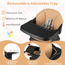 9-in-1 convertible wooden high chair - black gallery image 7