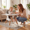 9-in-1 convertible wooden high chair - grey and white gallery image 4