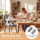 9-in-1 convertible wooden high chair - grey and white gallery image 6