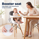 Baby Direct Convertible Wooden High Chair and Booster — Grey, gallery image 6