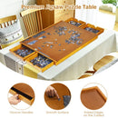 Wooden Jigsaw Puzzle Board with Four Drawers – Natural