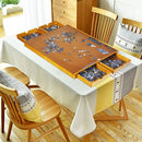 Wooden Jigsaw Puzzle Board with Four Drawers – Natural