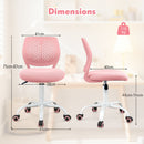 Light Pink Ergonomic Children Study Chair with Adjustable Height for Boys Girls Teens