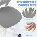Close-up of the ergonomic children's study chair's breathable mesh seat with high-density sponge filling for comfort.