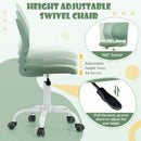 Height adjustable ergonomic children study chair in light green with breathable mesh backrest and 360° swivel for.