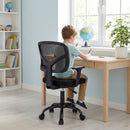 Children's study chair with adjustable height, lumbar support, and 360-degree swivel for comfortable home or school use.