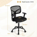Children's study chair with adjustable height, lumbar support, and 360-degree swivel for comfort and proper posture.