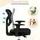 Children's study chair with ergonomic Y-shaped lumbar support and height adjustment, ideal for home or school use.