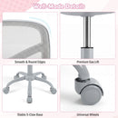 Children's study chair with adjustable height, ergonomic lumbar support, and stable 5-claw base for home or school use.