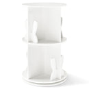 Kids Rotating Bookshelf, Cute 2-tier Kids Bookcase with Bookends & 8 Compartments product image 2