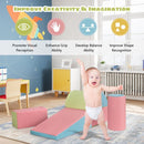 5-Piece Foam Climb and Crawl Playset – Pink
