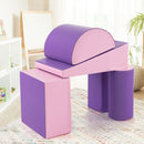 5-Piece Foam Climb and Crawl Playset – Purple