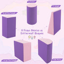 5-Piece Foam Climb and Crawl Playset – Purple