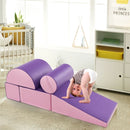 5-Piece Foam Climb and Crawl Playset – Purple
