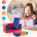 Colorful 4-in-1 multi-functional sofa set for kids, made with durable PU surface, ideal for imaginative play and.