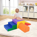 4-Piece Foam Tunnel Climbing Set – Multicolour