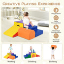 4-Piece Foam Tunnel Climbing Set – Multicolour