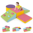 6-Piece Foam Climbing Set with Climbing Holds – Multicolour