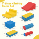 7-Piece Foam Building Blocks and Climbing Set – Colourful