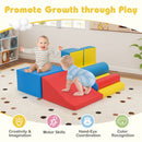 7-Piece Foam Building Blocks and Climbing Set – Colourful