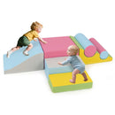 7-Piece Foam Building Blocks and Climbing Set – Pink