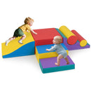 7-Piece Foam Building Blocks and Climbing Set – Red