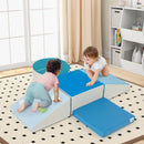 6-Piece Foam Climbing Set with Climbing Holds – Blue