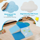 6-Piece Foam Climbing Set with Climbing Holds – Blue