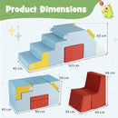 Convertible Foam Climber with Table and Chair Layout – Multicolour