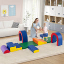 10-Piece Foam Climbing Set with Arches and Mats – Multicolour