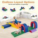10-Piece Foam Climbing Set with Arches and Mats – Multicolour