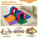 10-Piece Foam Climbing Set with Arches and Mats – Multicolour