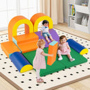 10-Piece Foam Climbing Set with Arches and Mats – Orange
