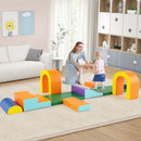 10-Piece Foam Climbing Set with Arches and Mats – Orange