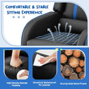 Kids recliner sofa with adjustable backrest and footrest, filled with high-density sponge and waterproof PU leather for.