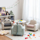 Kids sofa chair with panda design, thick cushion, and beech legs, perfect for playrooms and cozy reading spaces.