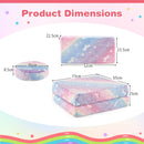 Modular kids play couch set dimensions showing colorful flannel covers, ideal for imaginative play and comfort.