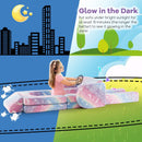 Modular toddler sectional sofa in colorful glow-in-the-dark design, perfect for creating cozy play corners.