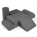 6-Piece Chenille Foam Climbing Blocks Set – Grey