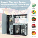 Grey Play Kitchen with Refrigerator and Sound Knobs – Grey