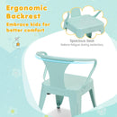 Kids Table and Chairs Set, Table and 2 Chairs for Children w/Adjustable Non-slip Foot Pads