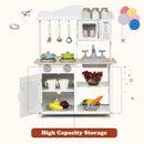 Compact White Play Kitchen with Cookware – White
