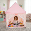 Wooden-Frame Kids Playhouse Tent with Mat – HW67015PI
