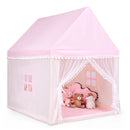 Wooden-Frame Kids Playhouse Tent with Mat – HW67015PI